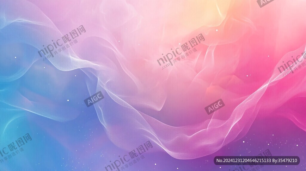 少女感幻彩極光背景