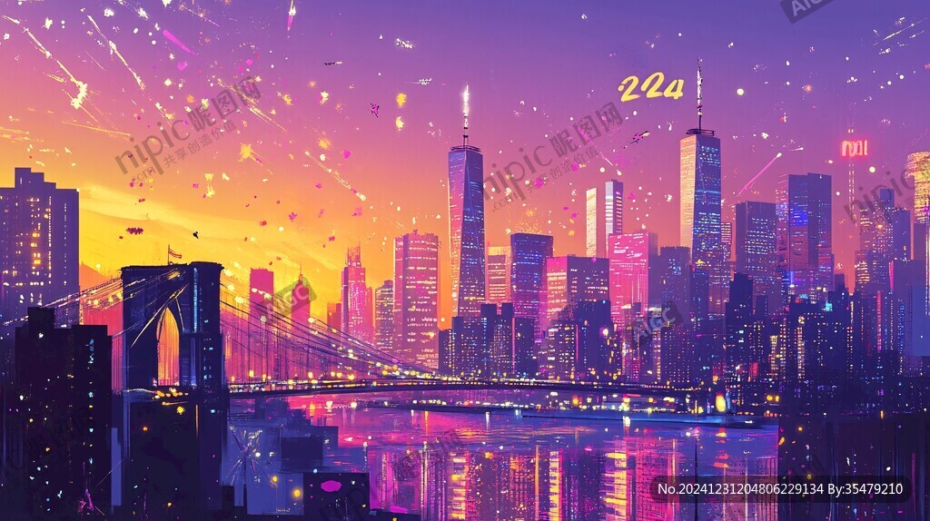 紐約筑插畫背景展板