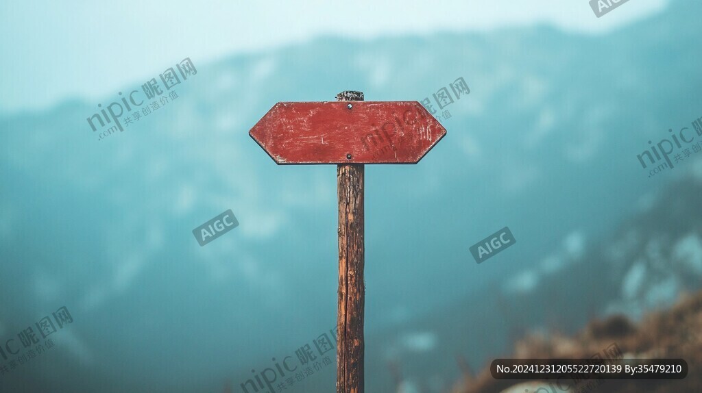 登山路牌