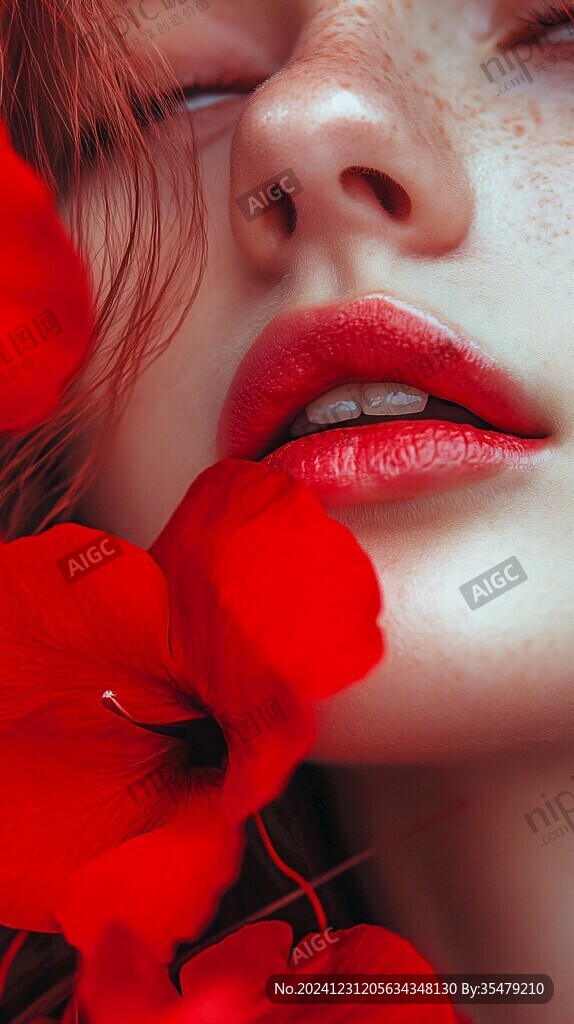 口紅唇彩美妝美甲美發(fā)
