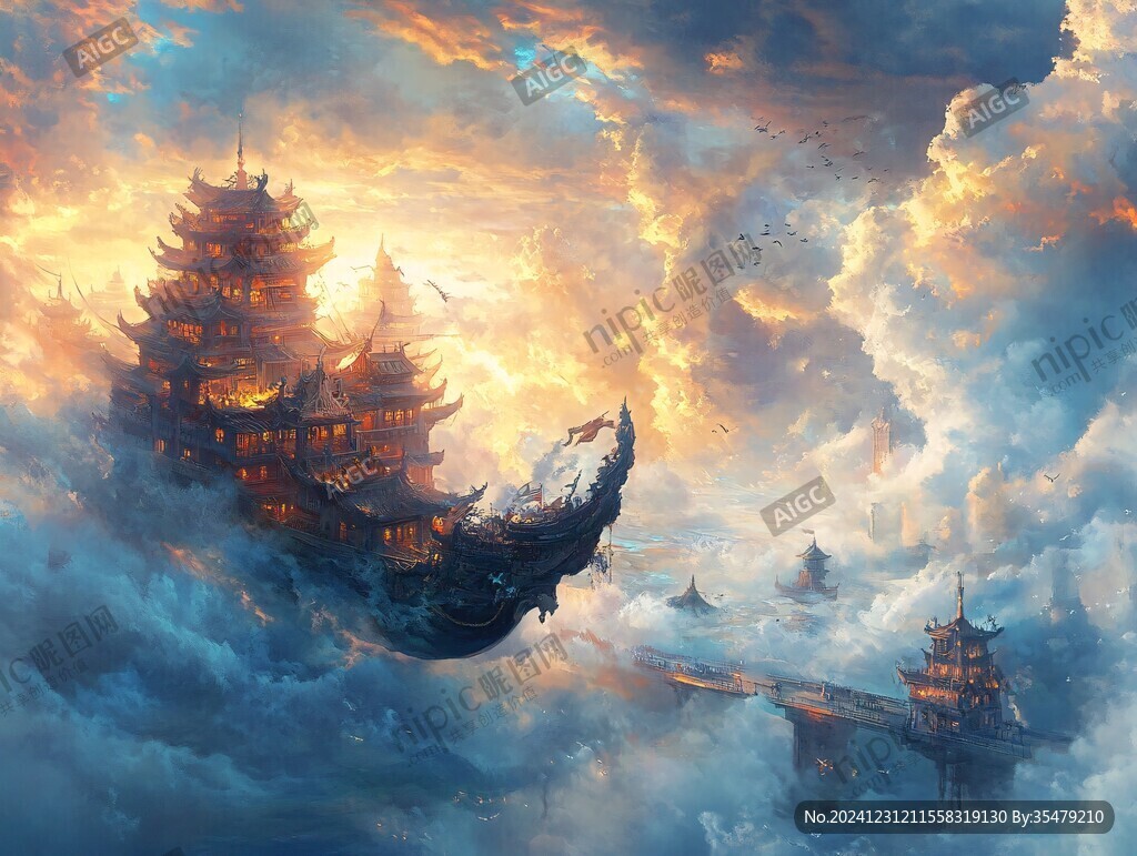 古風仙境天上宮闕