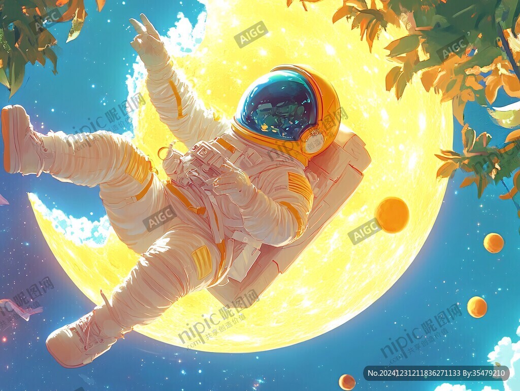 宇航員插畫