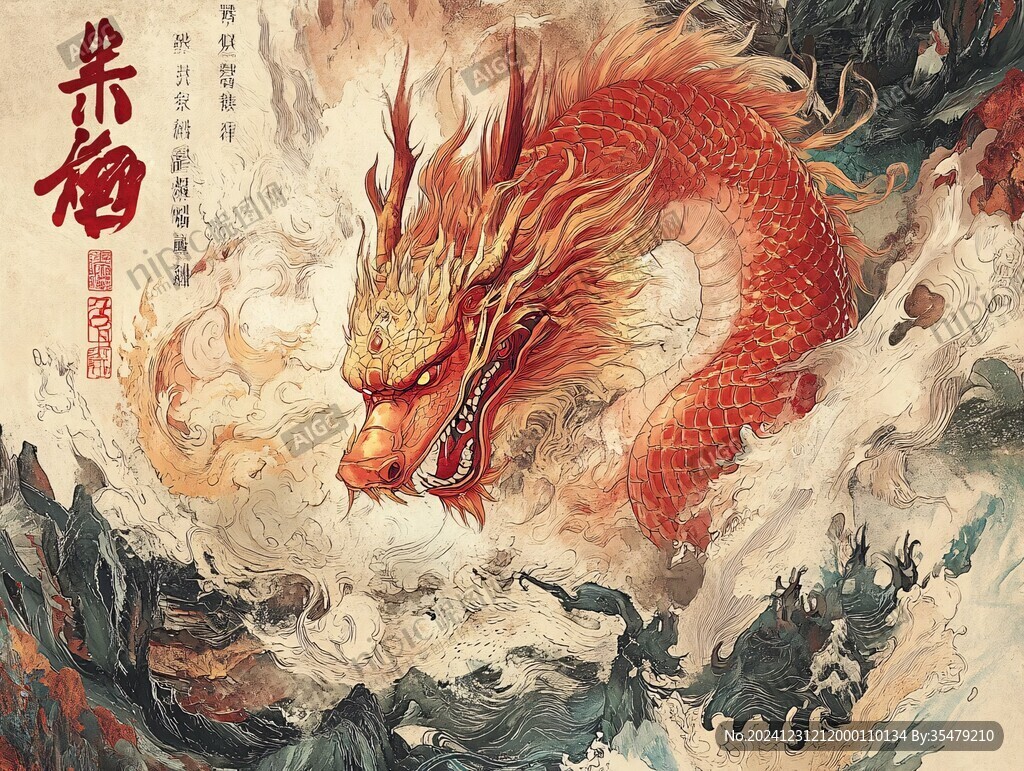 龍年系列插畫