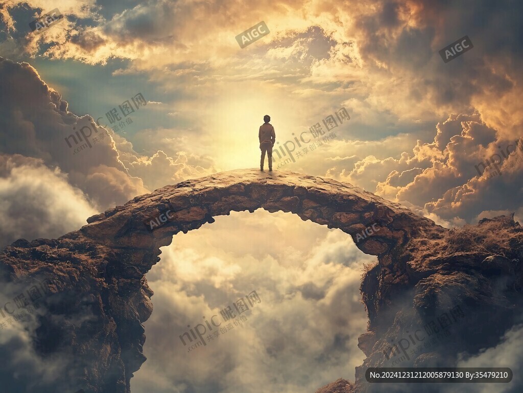 石橋上的人