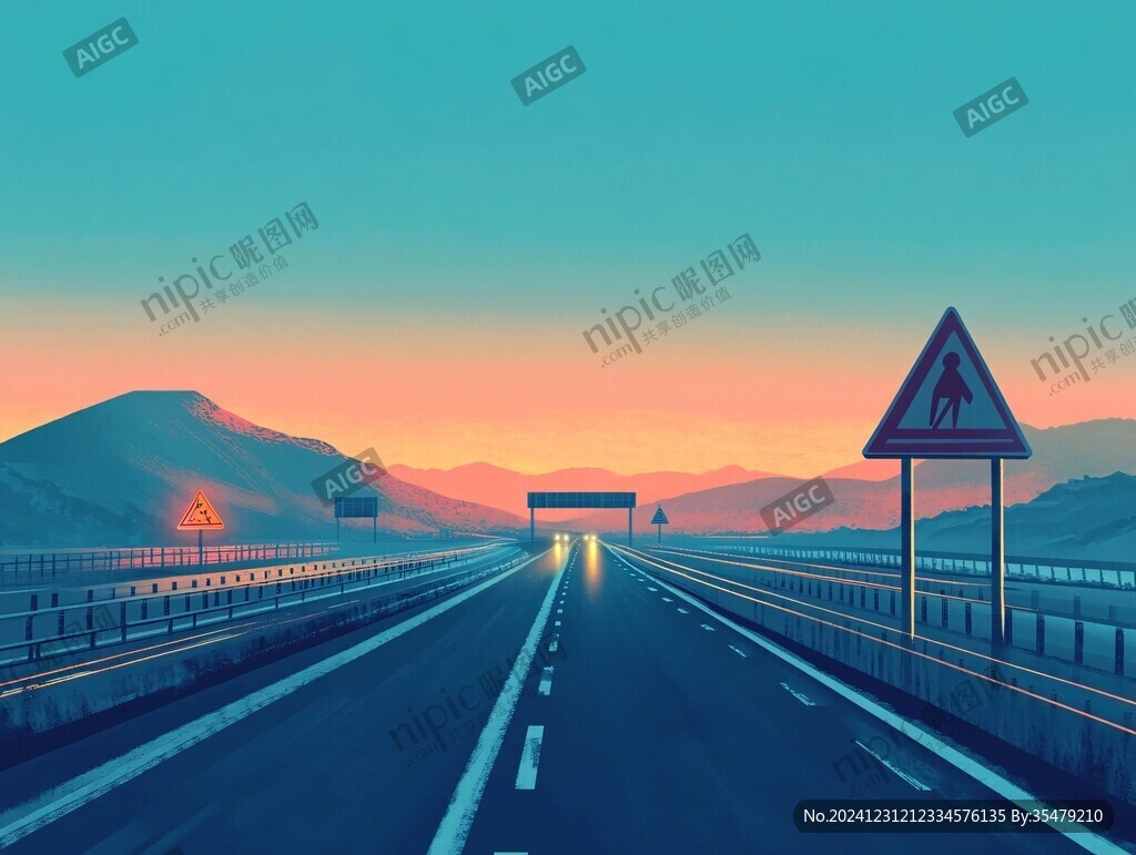 高速收費站背景素材