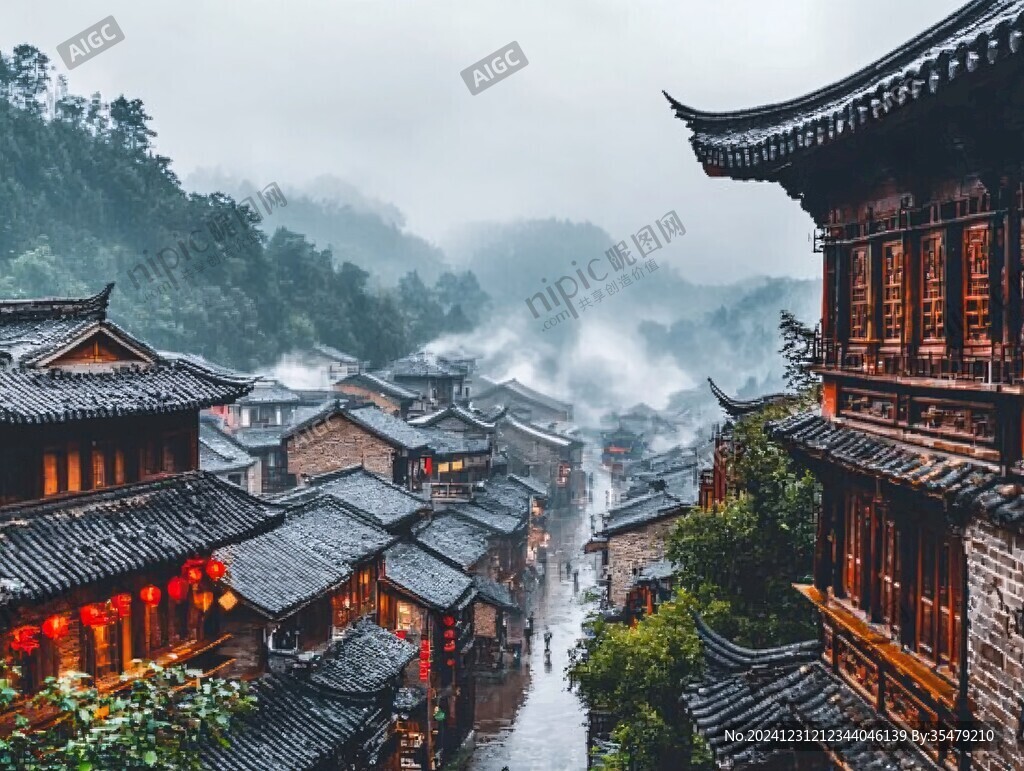 古鎮(zhèn)雨季