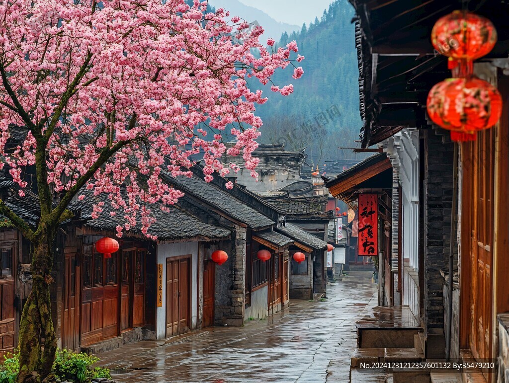 古鎮桃花