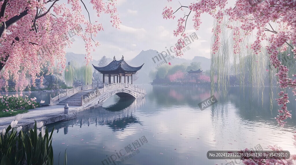 古風(fēng)場景春暖花開
