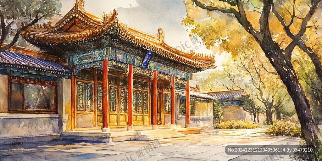 恭王府插畫