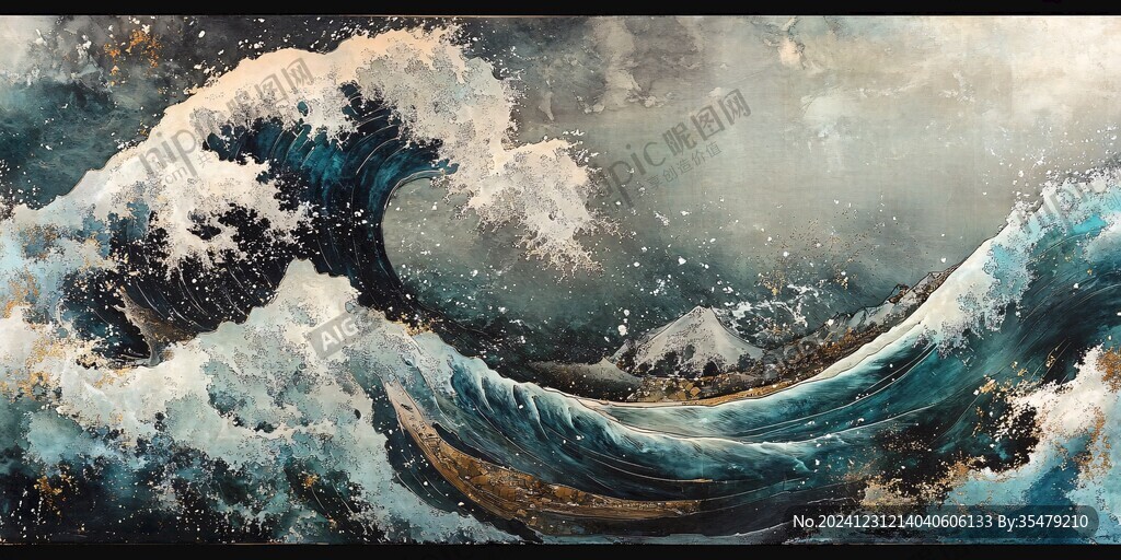 海浪浮世繪
