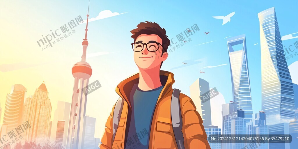 北上廣深插畫科技旅游