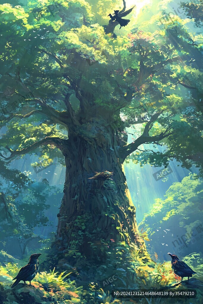 奇幻森林插畫