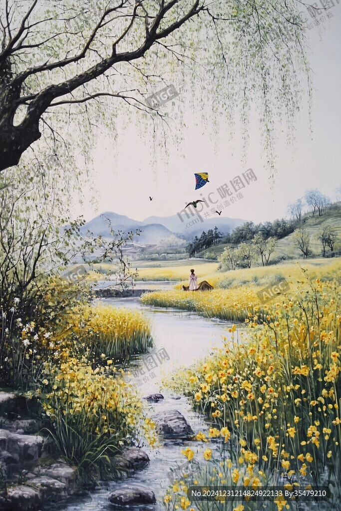 風(fēng)景畫江南春早