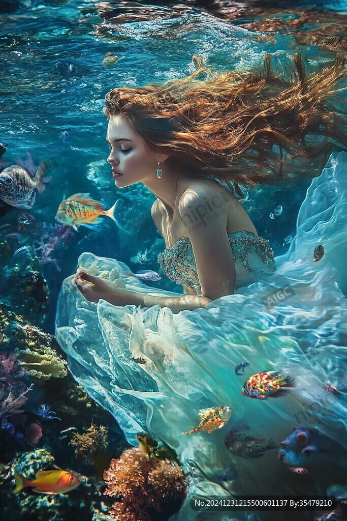 海底世界唯美女孩