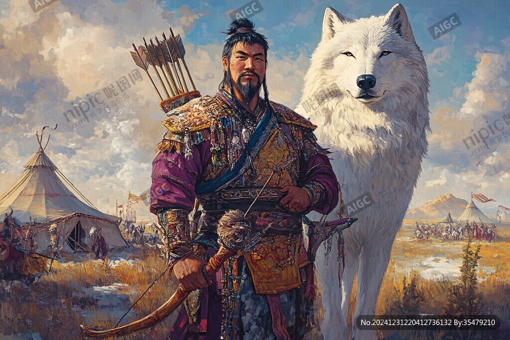 蒙古人插畫