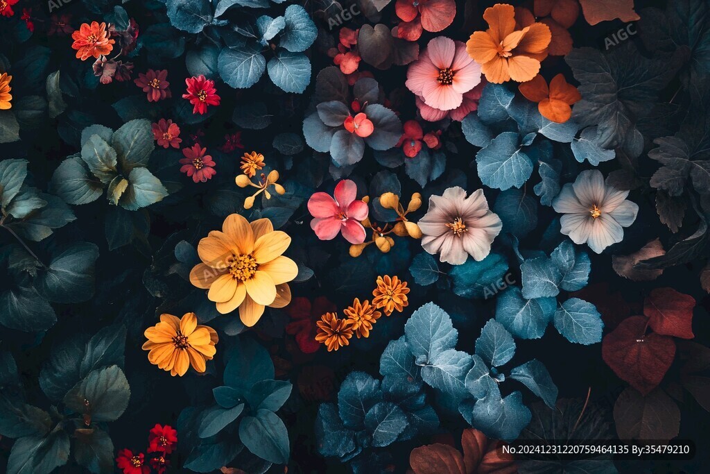 炫彩花朵壁紙