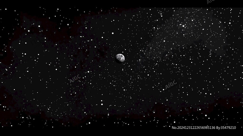 水墨眾星捧月