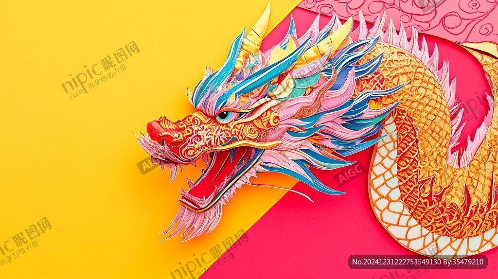 龍年包裝插畫