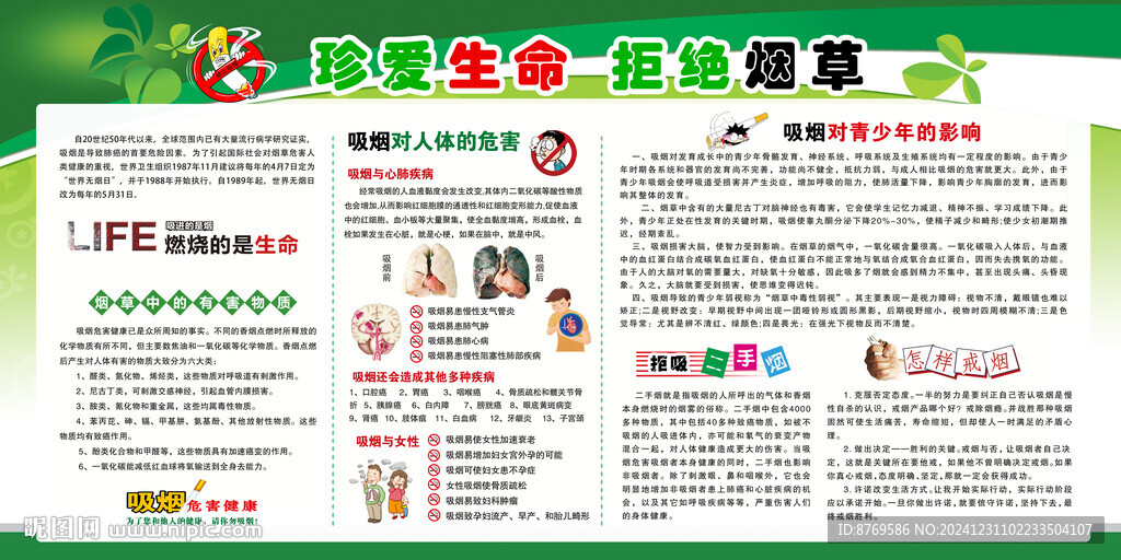禁煙展板