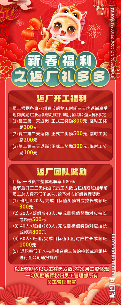 新春福利 之返廠禮多多
