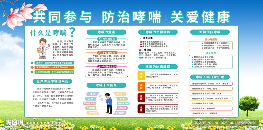 防治哮喘 關愛健康