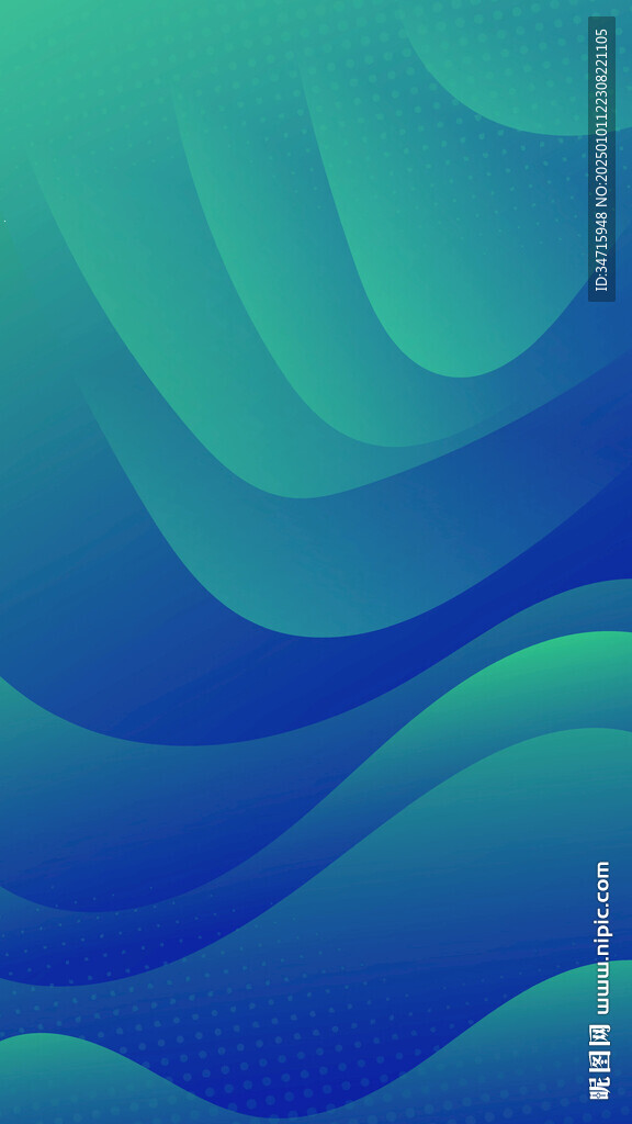 綠色漸變波浪矢量背景