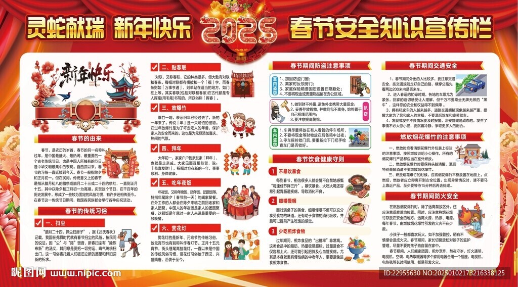 2025年 春節展板