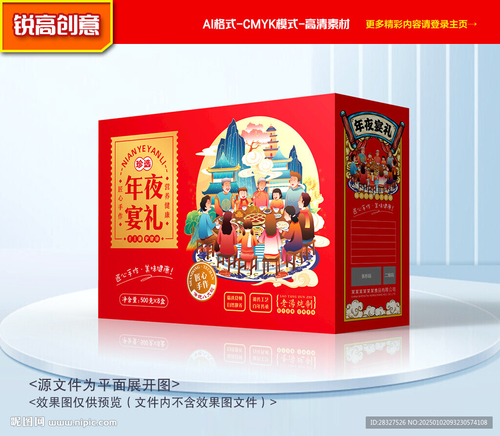 年夜飯包裝 年貨禮盒