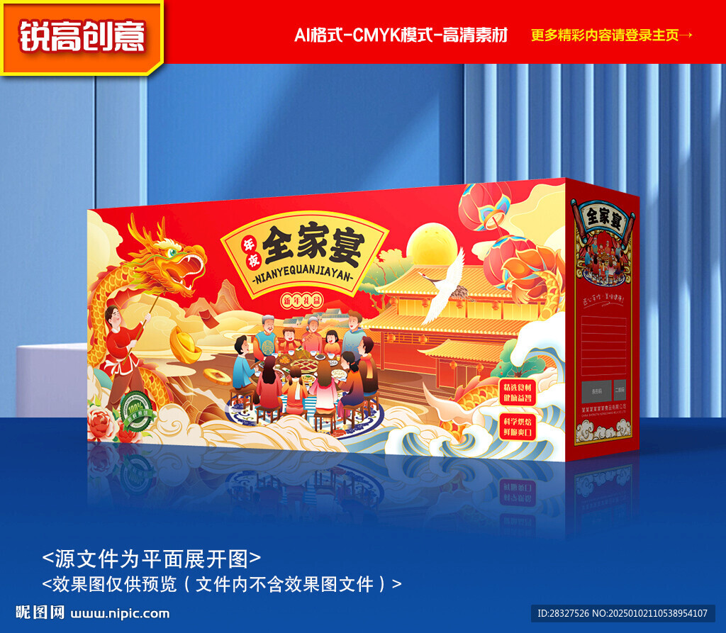 年夜飯包裝 年貨禮盒