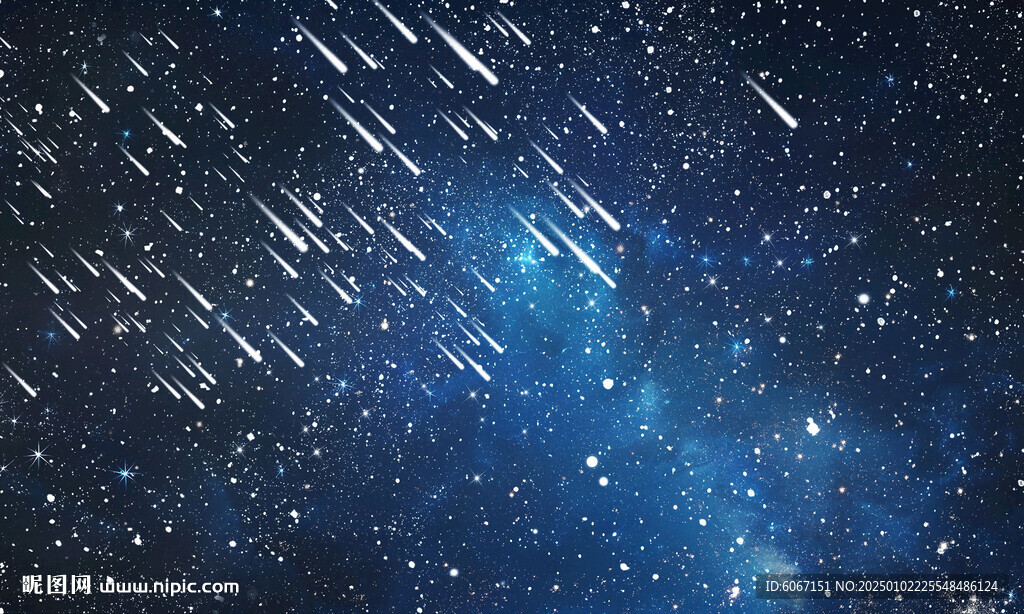 流星雨星空背景墻