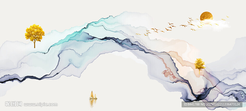 抽象山水