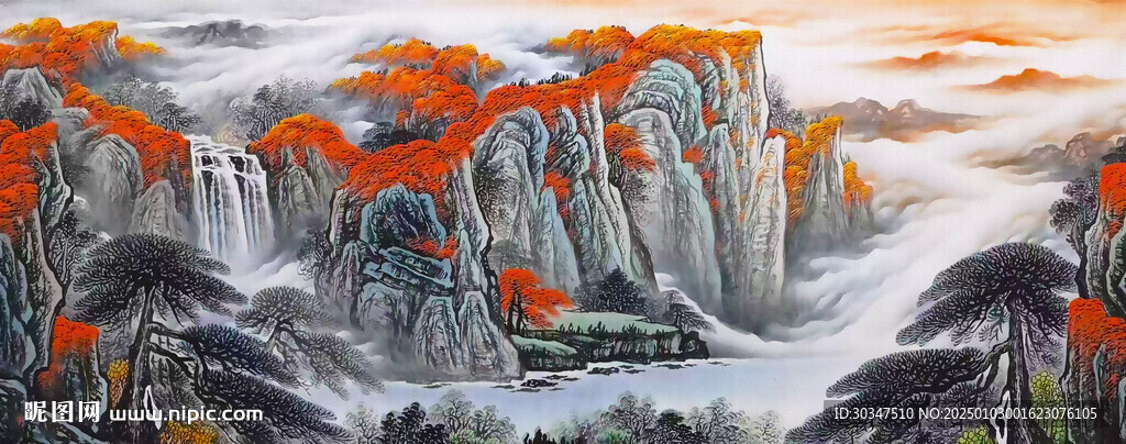水墨山水風(fēng)景畫