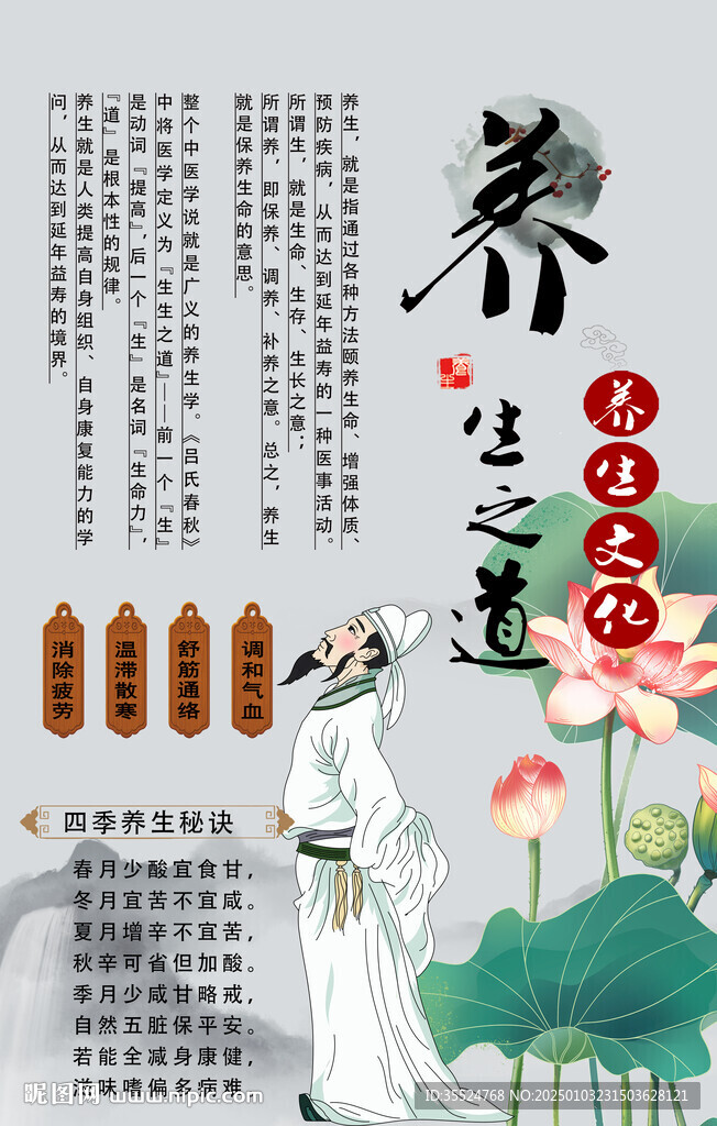 中醫(yī)養(yǎng)生之道背景墻
