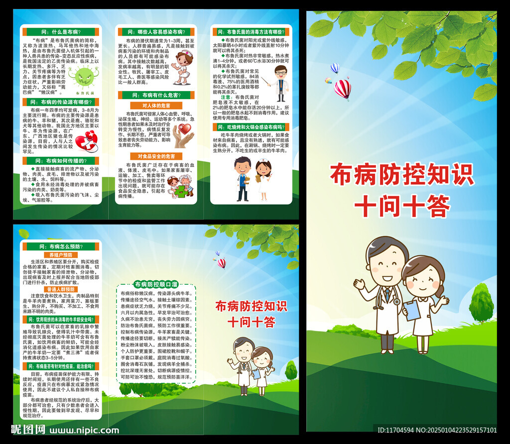 布魯氏菌病知識(shí)三折頁(yè)