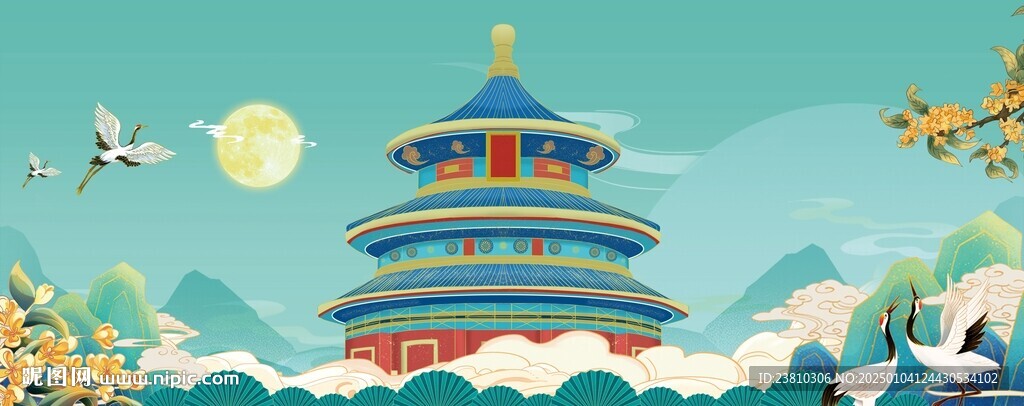 國潮風海報