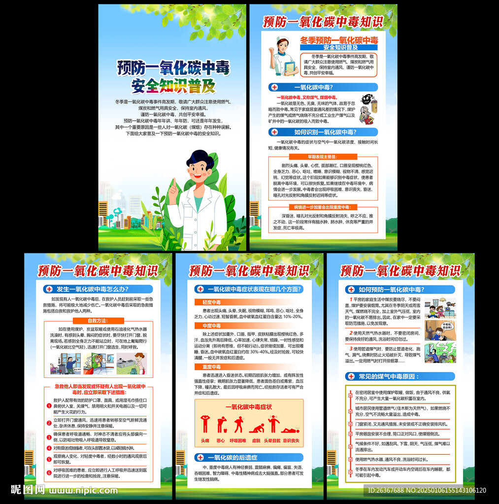 預防一氧化碳中毒展板