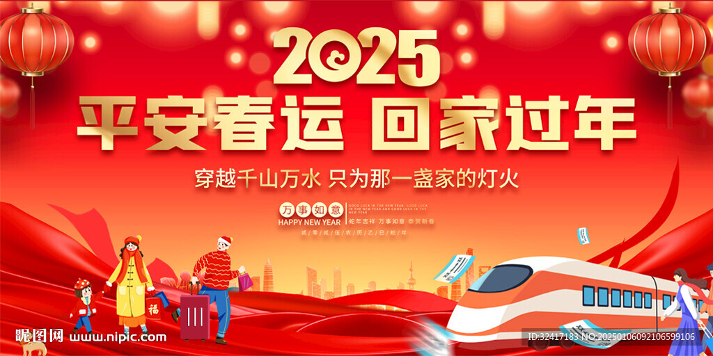2025平安春運(yùn)展板