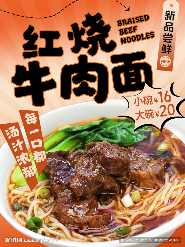 牛肉面海報