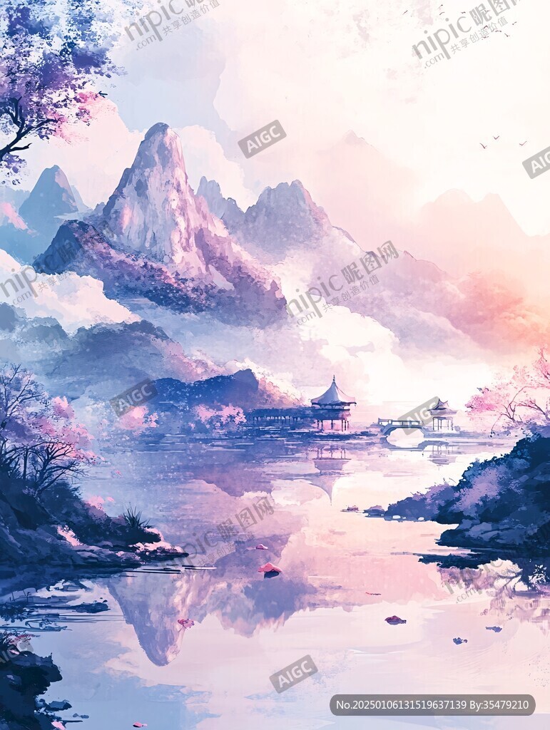 古風(fēng)山水場景