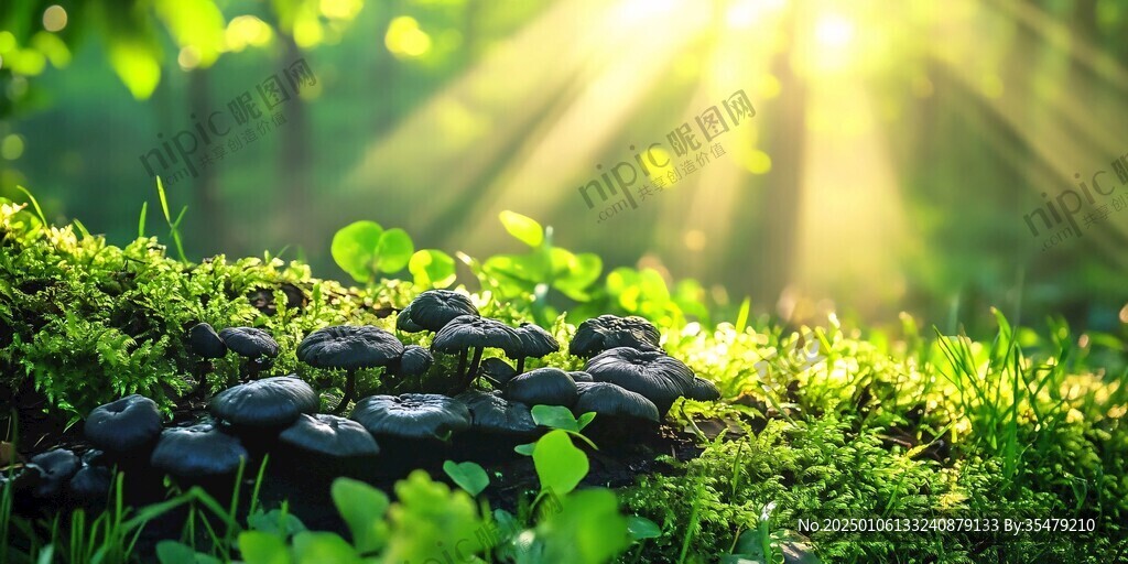 唯美森林野生菌