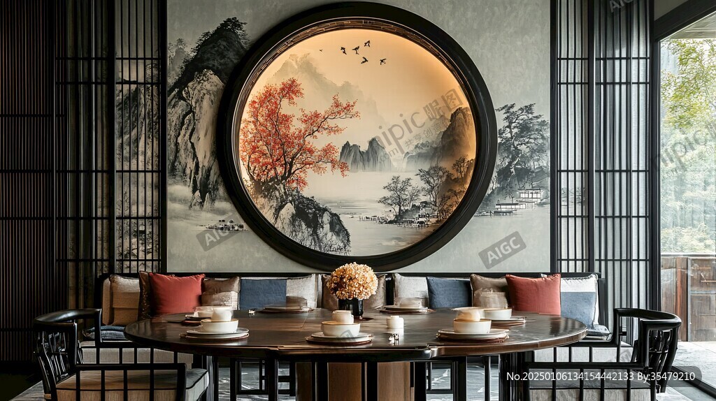 新中式包廂環(huán)境