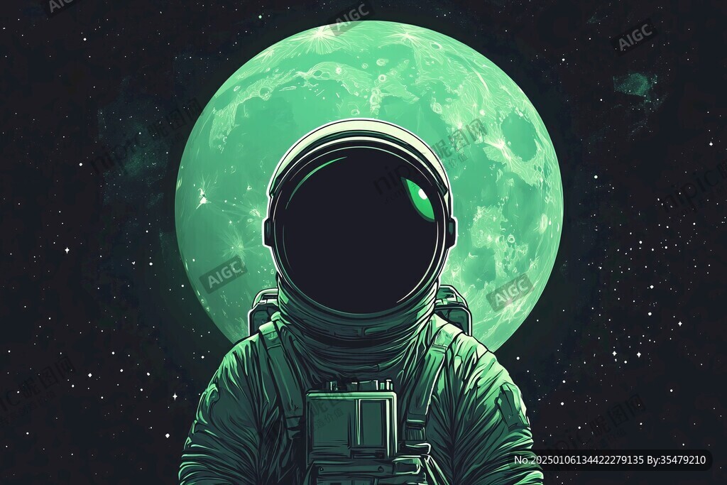 宇航員插畫