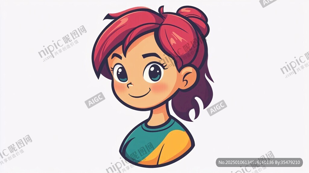卡通女孩吉祥物設(shè)計(jì)