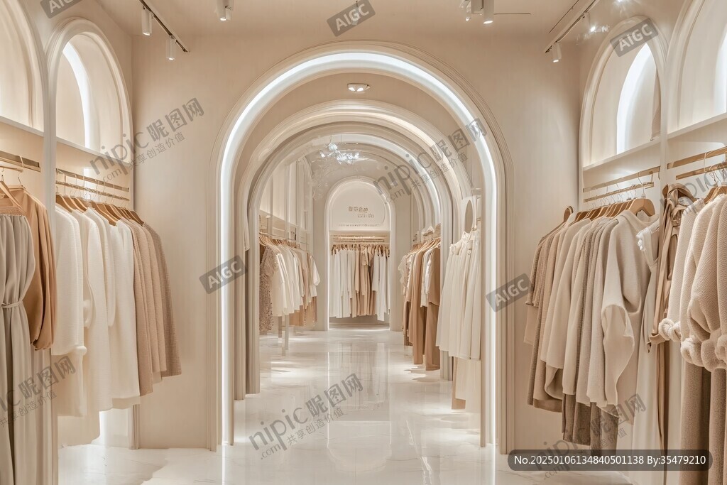 女士服裝店內景實拍