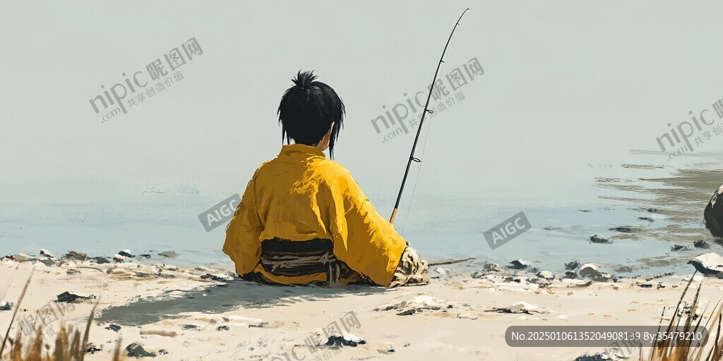 釣魚的少年