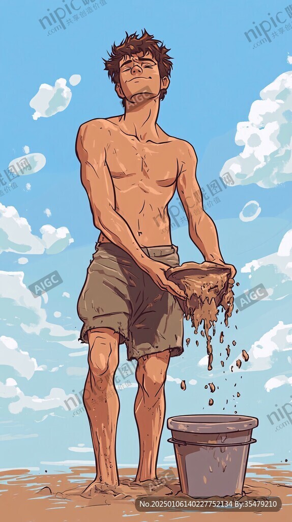 泥水匠插畫