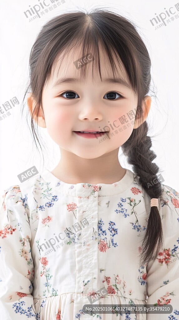 萌萌的小女孩