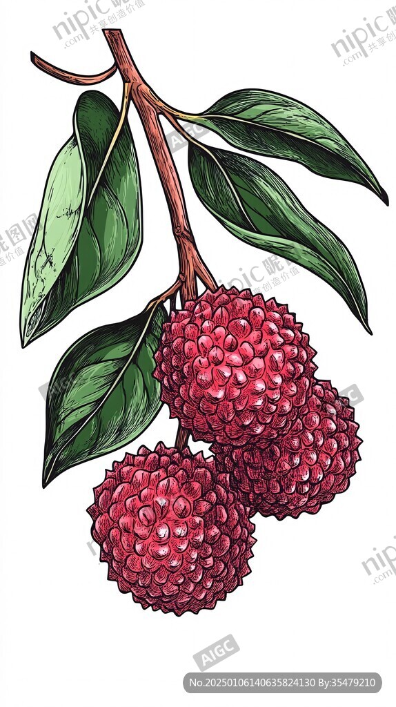 原創(chuàng)荔枝手繪