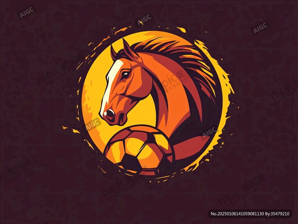馬插畫logo