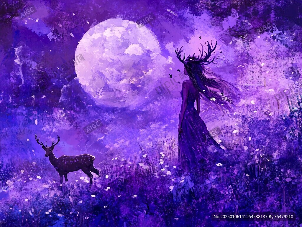 唯美夢幻鹿